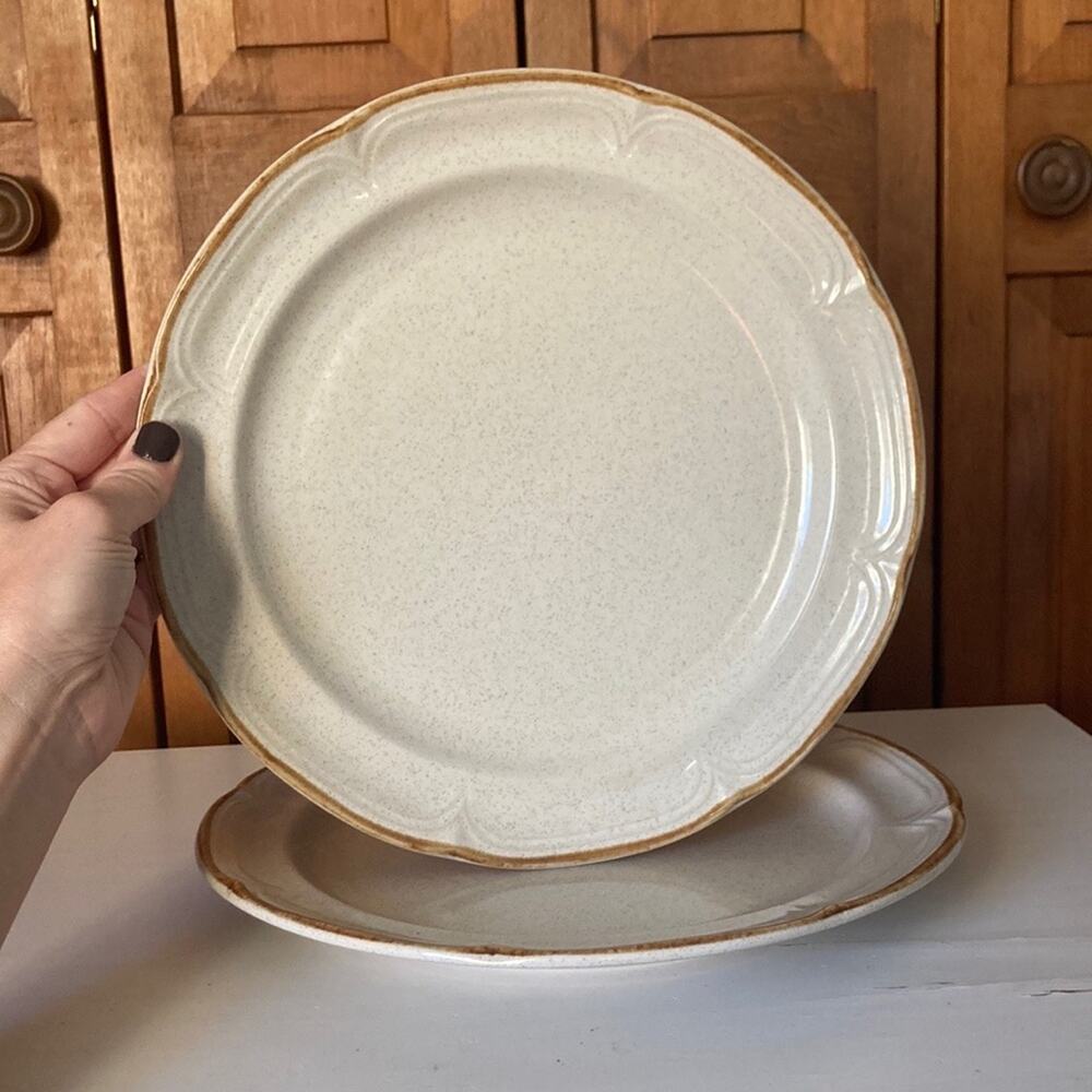 Vintage Hearthside Baroque “Summer Sun” Dinner Plates, Set of 2